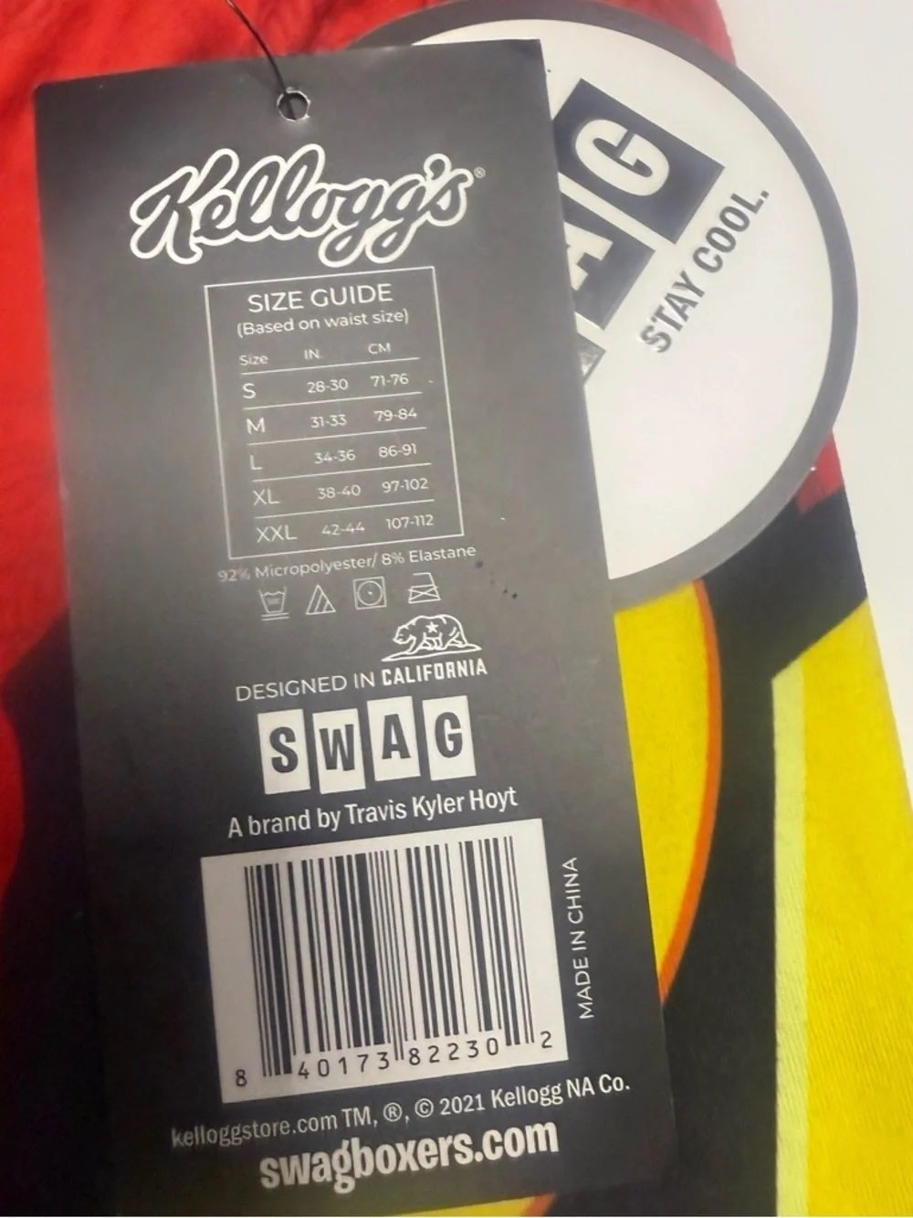 SWAG x Pringles Red Men's Boxer Briefs — Logo Waistband Comfort